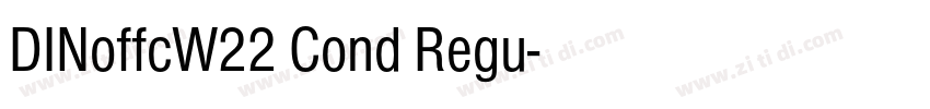 DINoffcW22 Cond Regu字体转换